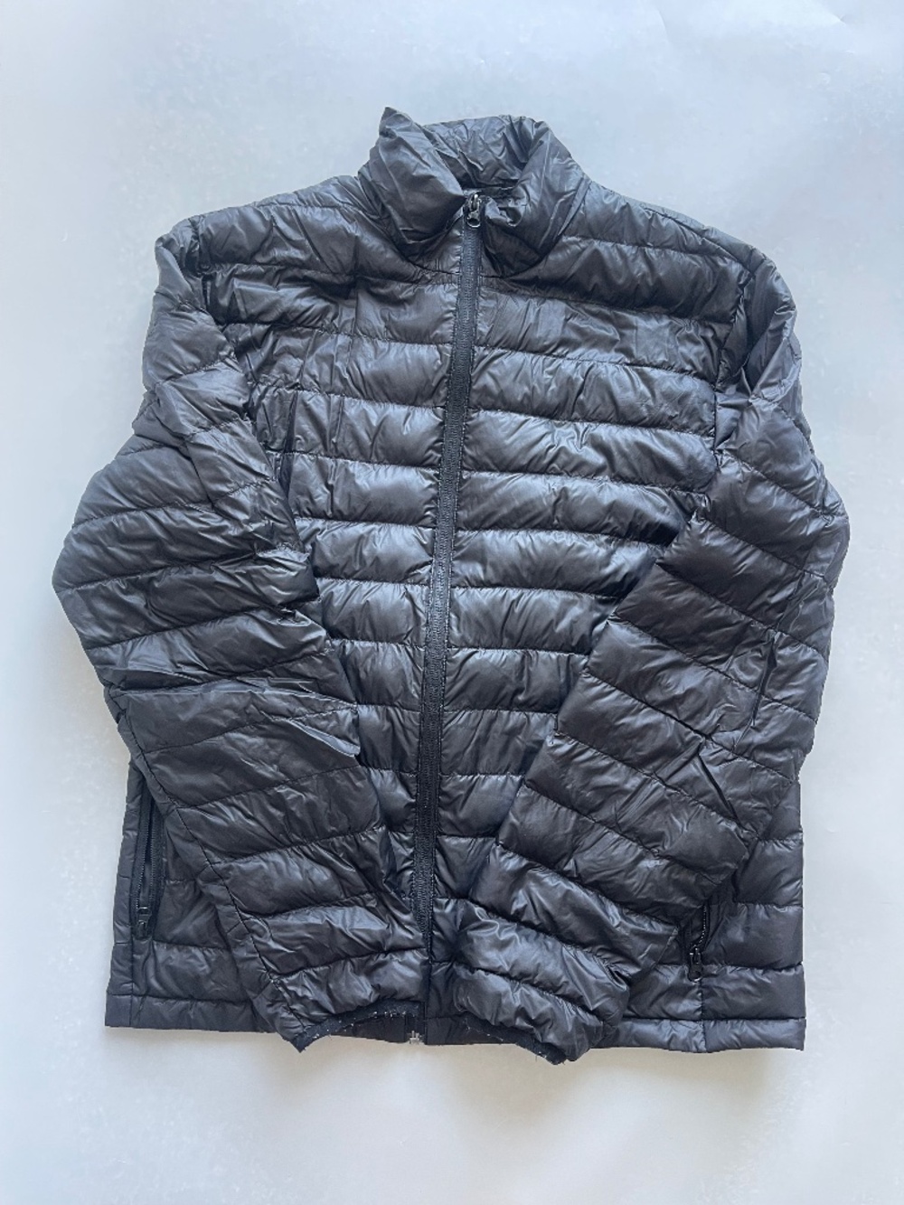 H&M Black Lightweight Quilted Puffer Jacket Women’s L Approx